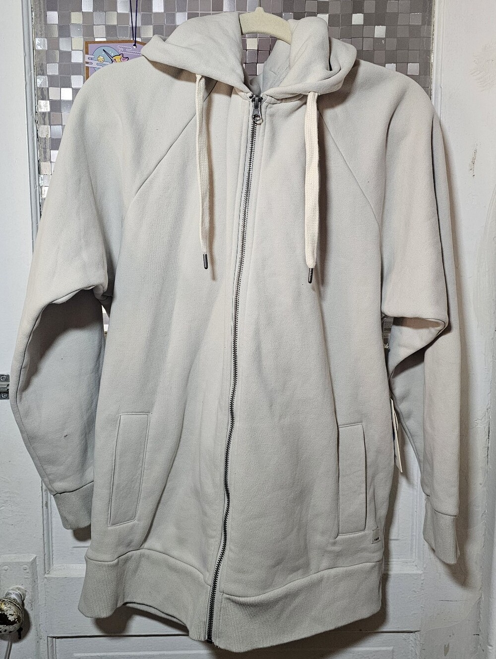 Vuori Restore Full Zip Hoodie Salt Women’s Medium M Sherpa Lined